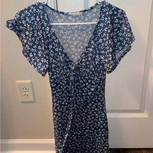 Altar'd State Blue Floral Dress
